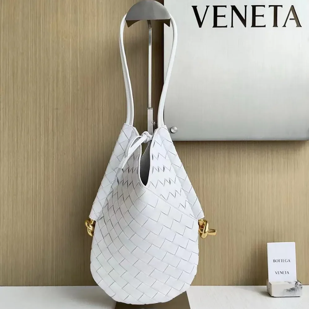 Bottega Veneta Small Solstice Shoulder Bag for Women in White