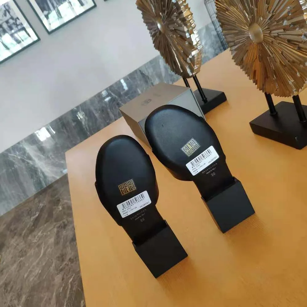 Balenciaga Box Sandal in Black and White Soft Nappa Sheepskin for Women Balenciaga Box Sandal in Black and White Soft Nappa Sheepskin for Women