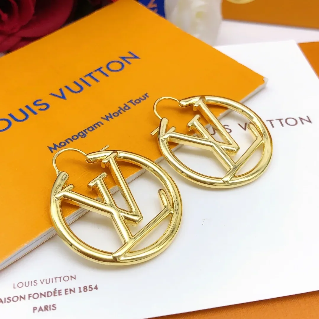 Louis Vuitton Latest Earrings Gold