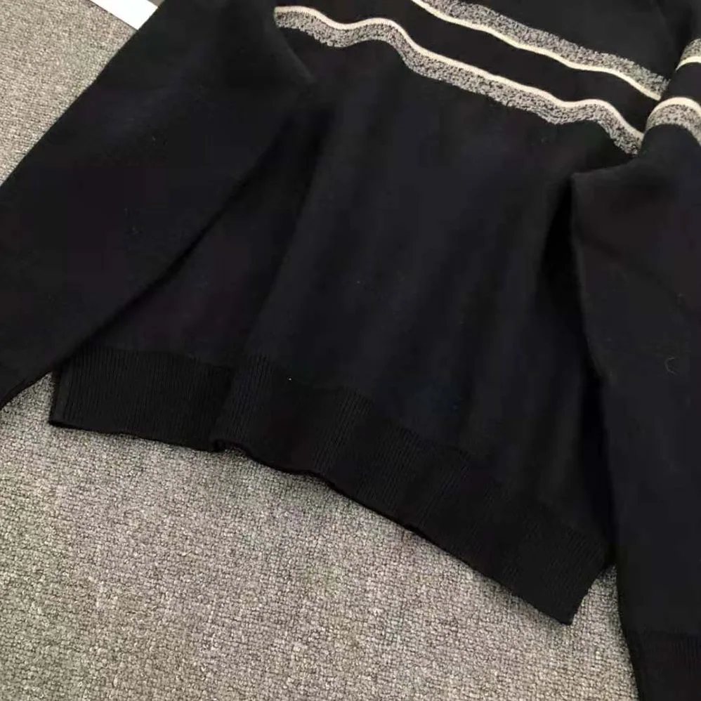 Dior Reversible Crew-Neck Sweater Blue Double for Women in Sided Technical Cashmere