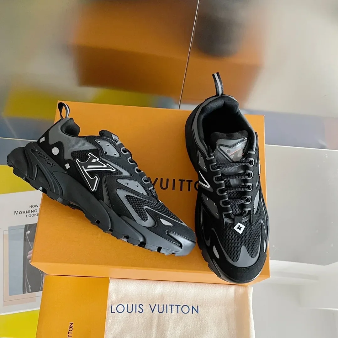 Louis Vuitton LV Runner Tatic Sneaker Black LV 1A9UNT Louis Vuitton LV Runner Tatic Sneaker Black LV 1A9UNT