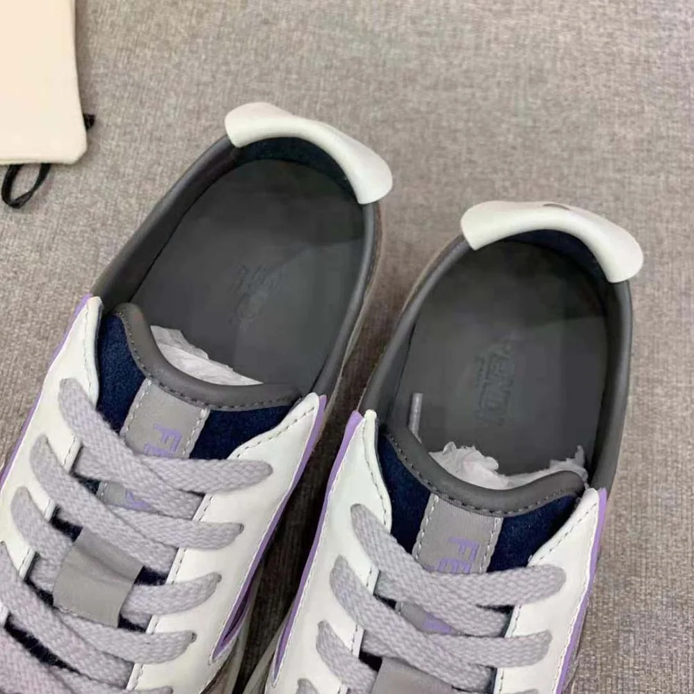 Fendi Step Gray Leather Low for Men in tops Fendi Step Gray Leather Low for Men in tops