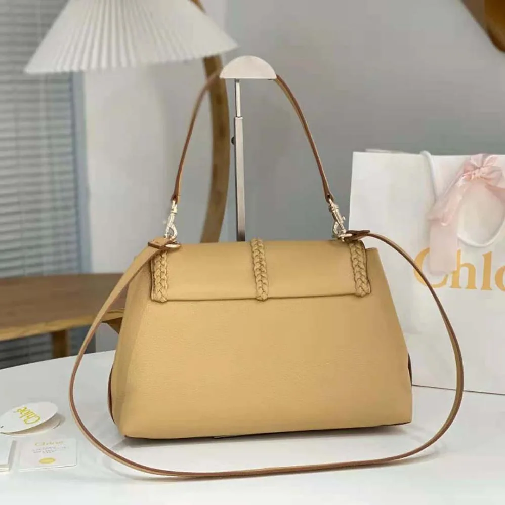 Chloe Penelope Medium Soft Shoulder Bag for Women in Gold