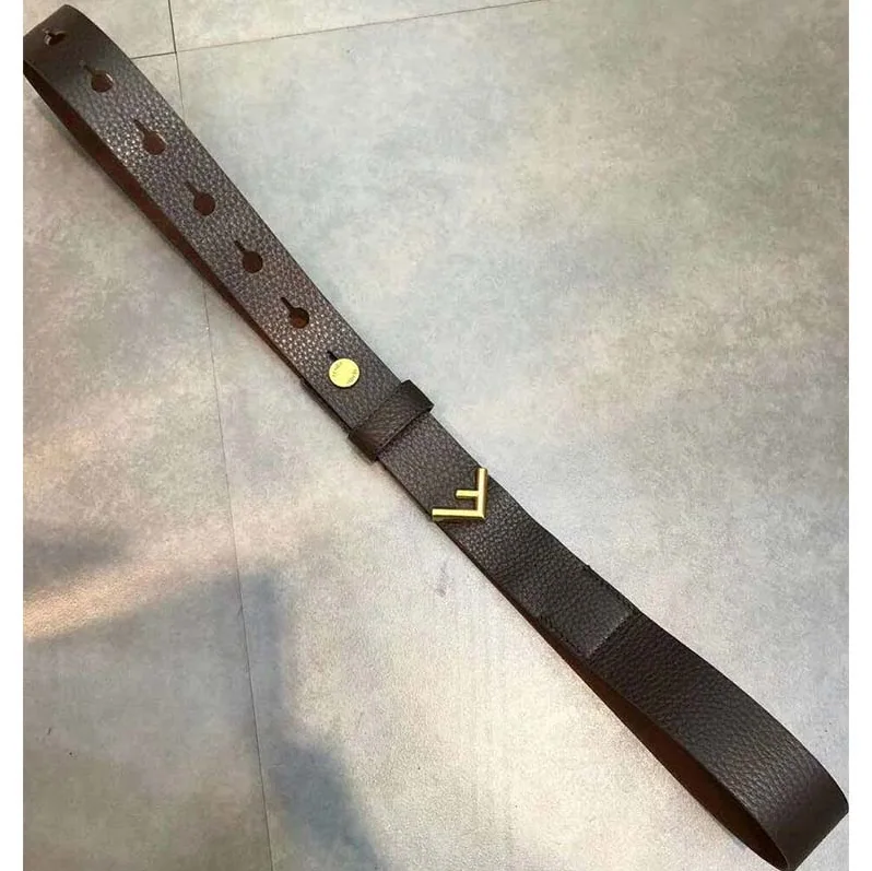Fendi Long Tie Belt with F-Shaped Tip for Women in Brown Fendi Long Tie Belt with F-Shaped Tip for Women in Brown