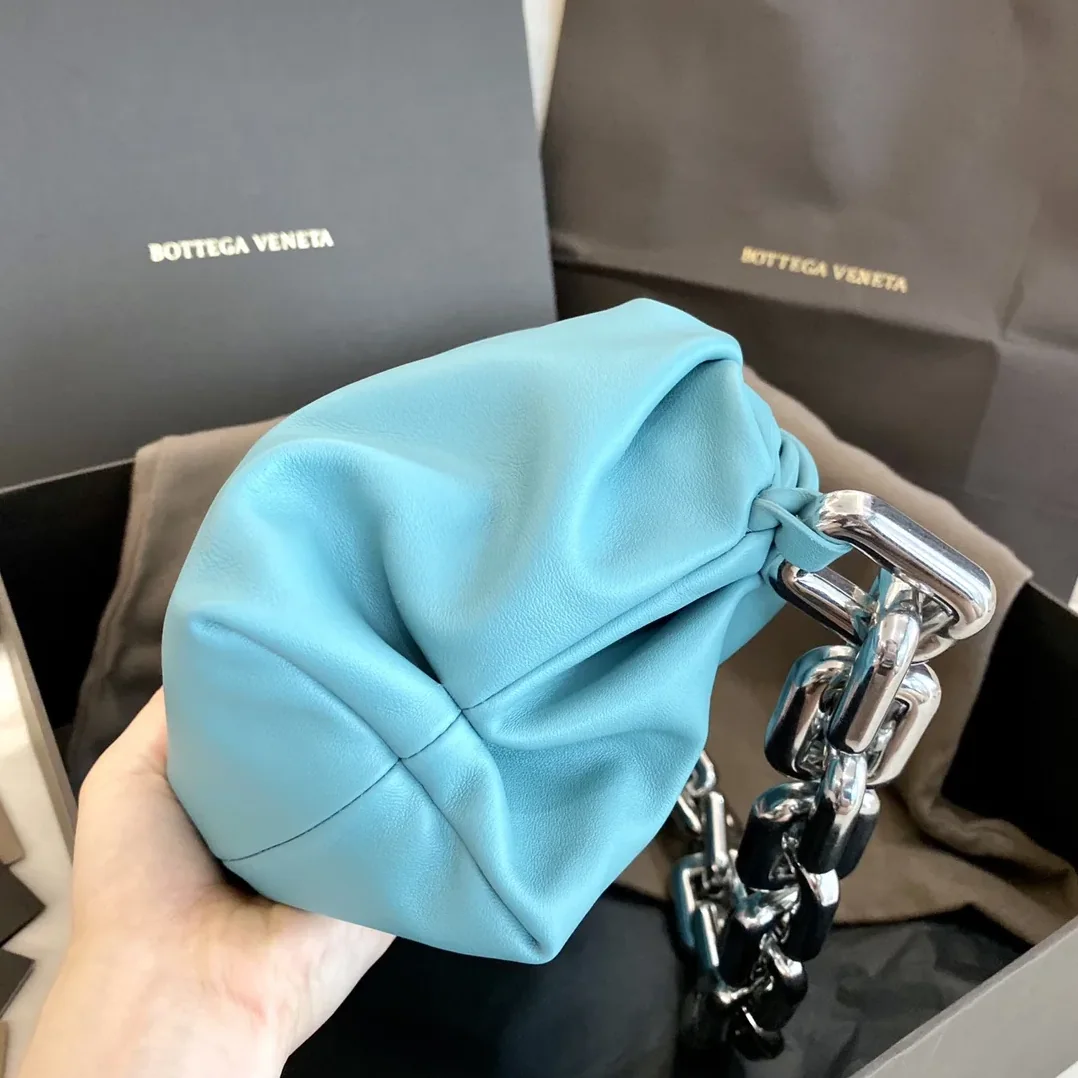 Bottega Veneta Chain Pouch Red