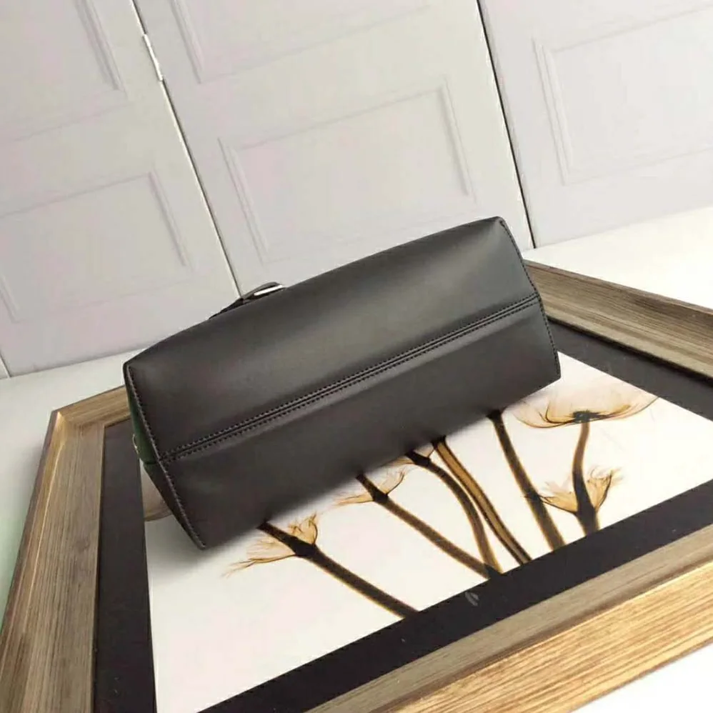 Fendi By the Way Regular Leather Boston Bag for Women in Black