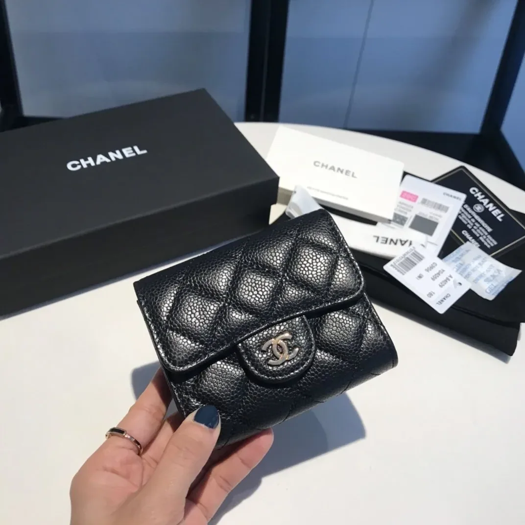 Chanel 2.55 Flap Card Holder / Gold Toned Hardware Light Pink Chanel 2.55 Flap Card Holder / Gold Toned Hardware Light Pink