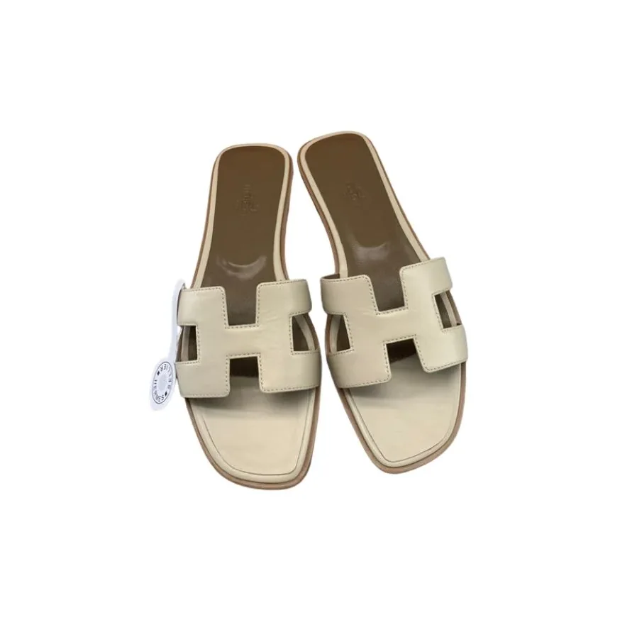 Hermes Oran Sandal Cream Hermes Oran Sandal Cream