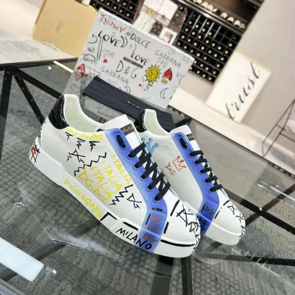 Dolce Gabbana D&G Limited Edition Portofino Sneakers for Unisex in Blue