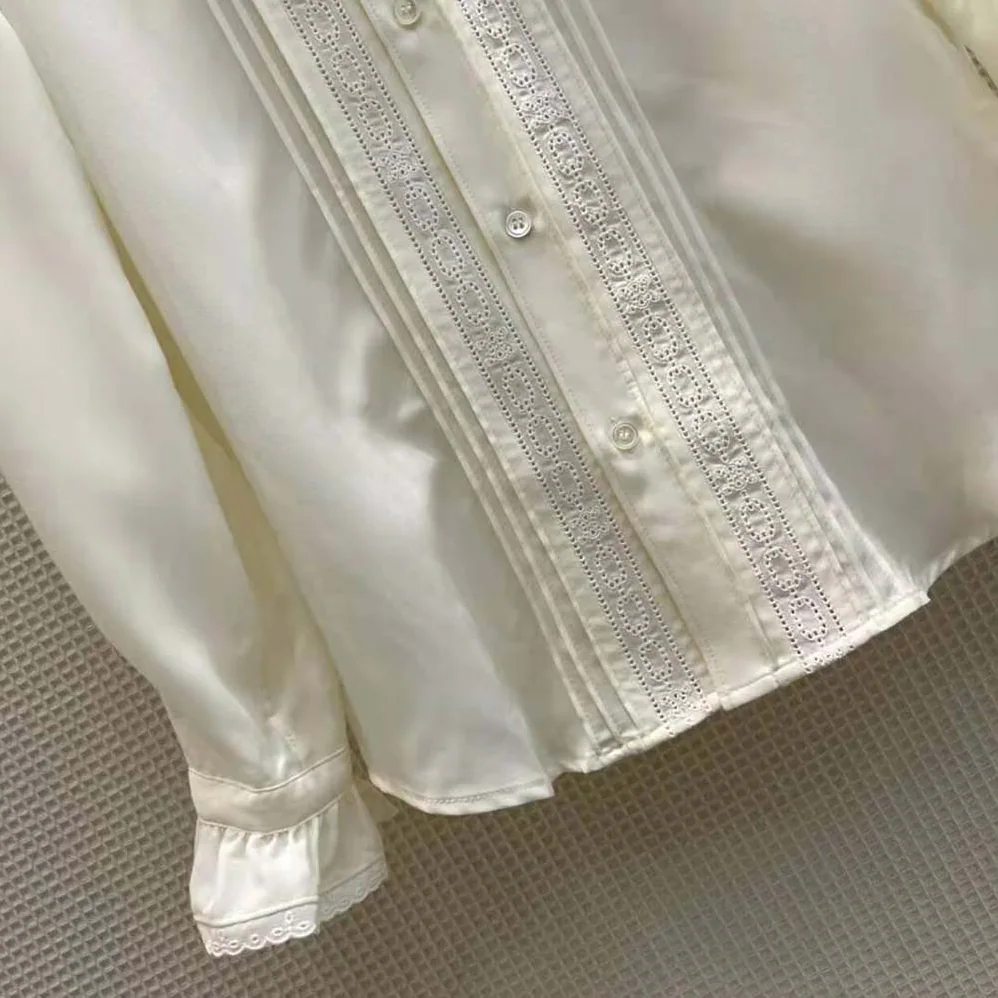 Celine Loose Shirt in Broderie Anglaise for Women Celine Loose Shirt in Broderie Anglaise for Women