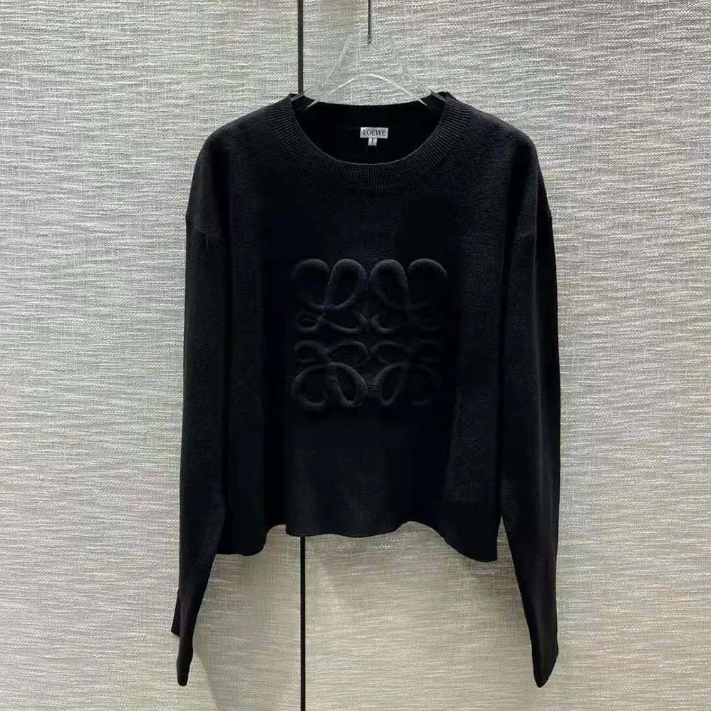 Loewe Anagram Sweater in Wool for Women in Black