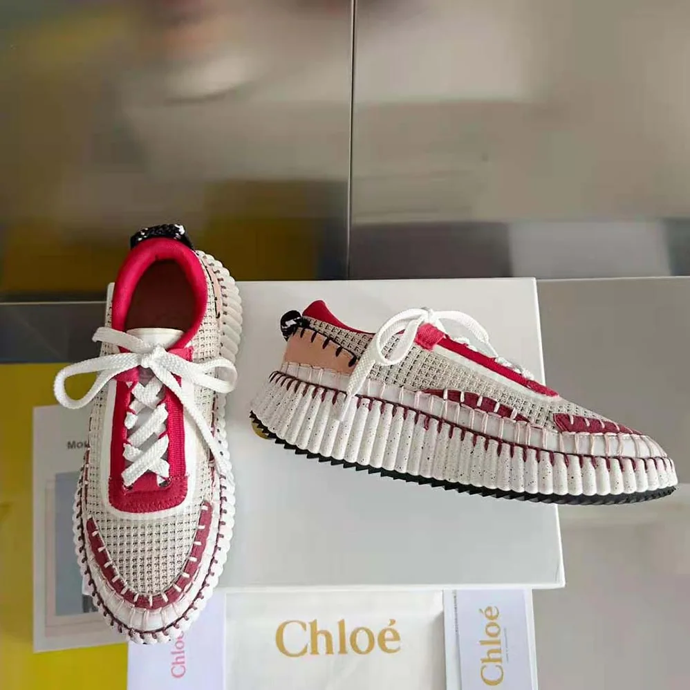 Chloe Nama Sneaker for Unisex in Red Chloe Nama Sneaker for Unisex in Red