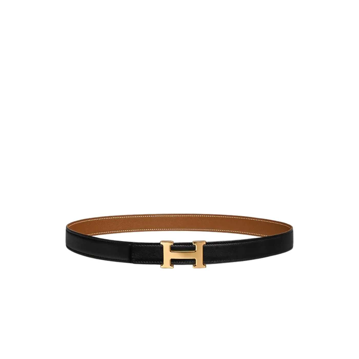 Hermes Mini H Reversible Belt Noir in Brown Hermes Mini H Reversible Belt Noir in Brown