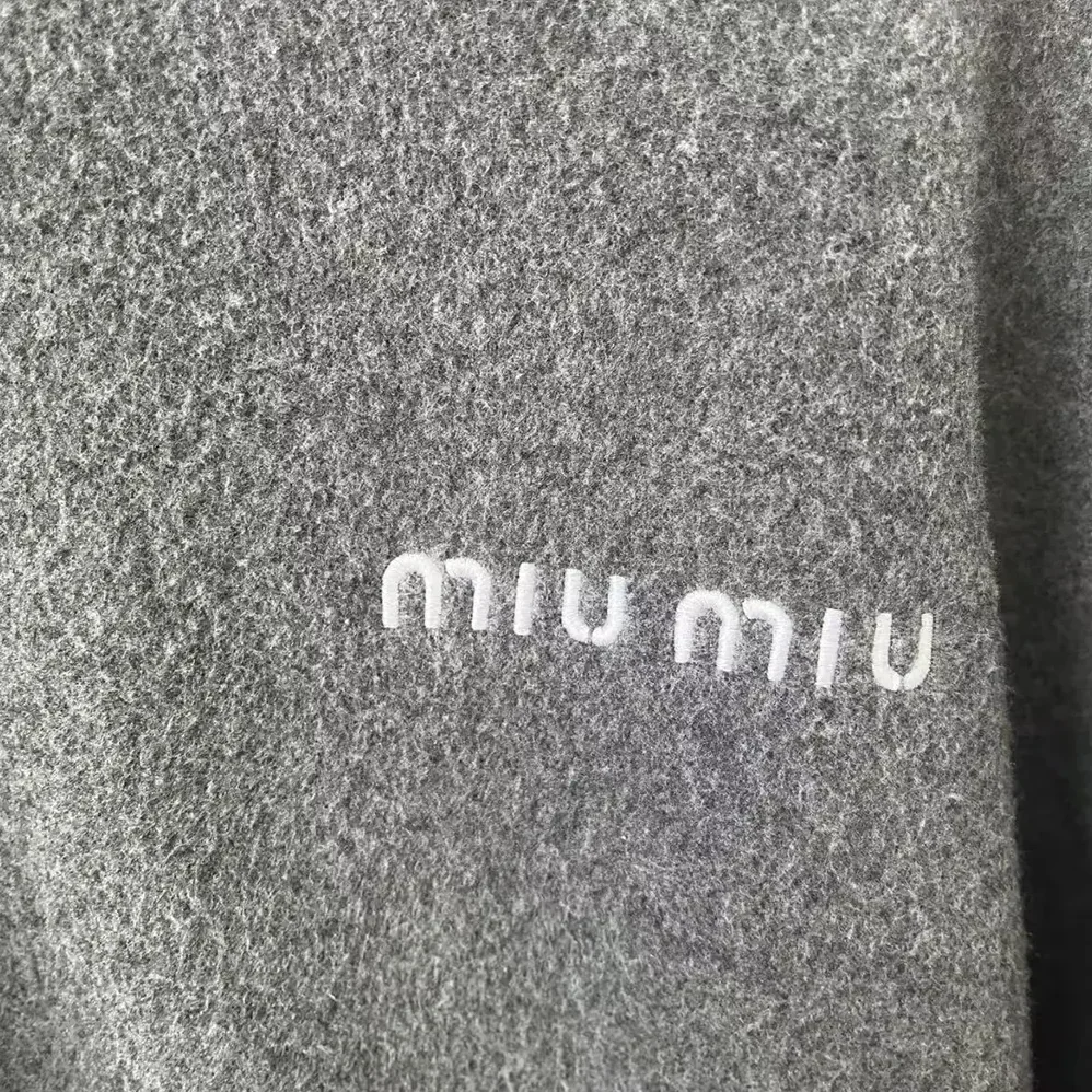 Miu Miu Fleece sweatshirt for Women in Grey