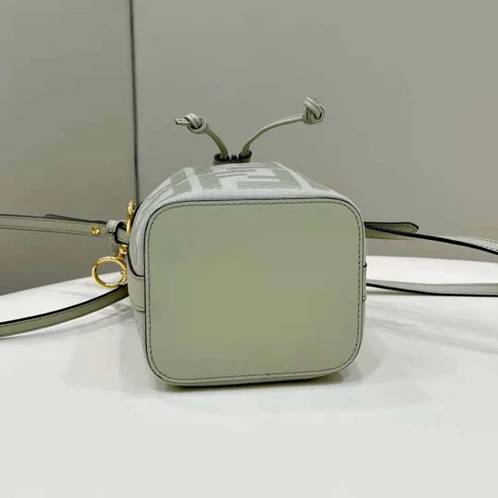 Fendi Mon Tresor Light Green FF Canvas Mini for Women in Bag