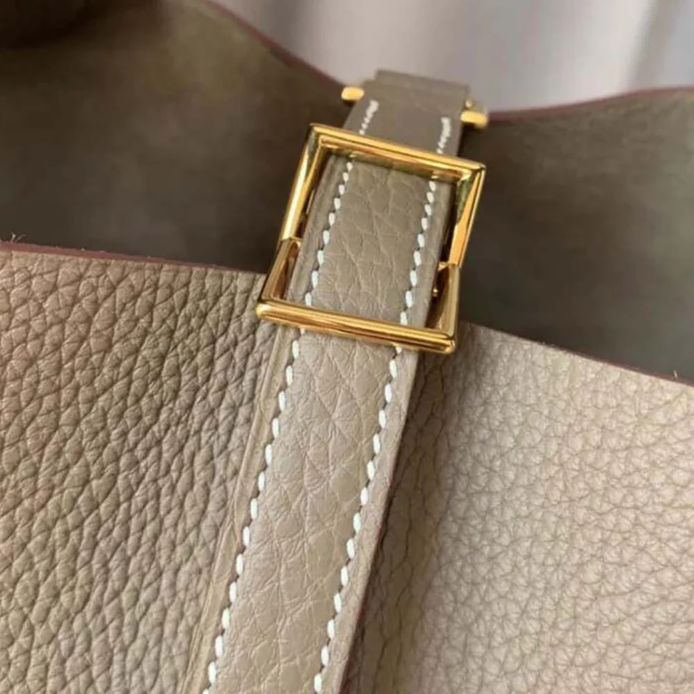 Hermes Picotin Lock 22cm in Clémence leather for Women in Light Brown