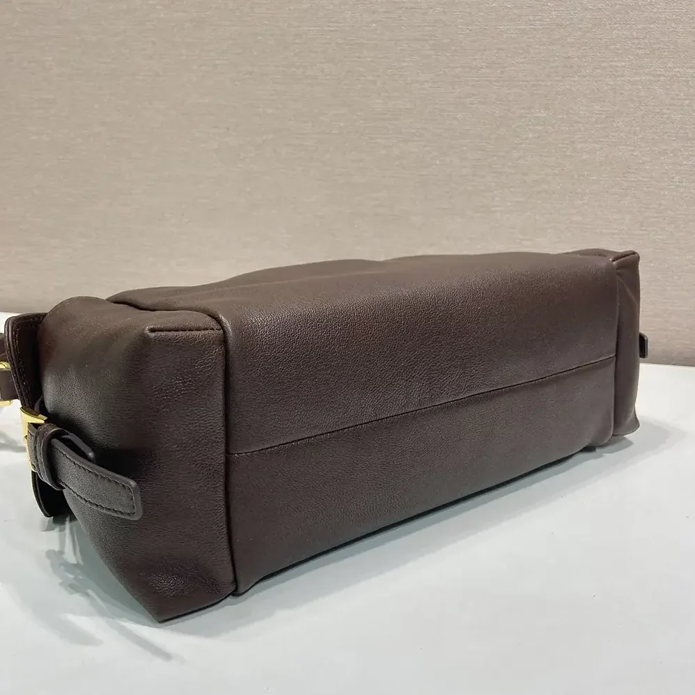 Prada Explore Large Nappa Leather Bag for Women in Dark Brown