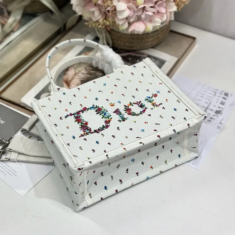 Dior Dioramour Small Dior Book Tote with Strap for Women Dior Dioramour Small Dior Book Tote with Strap for Women