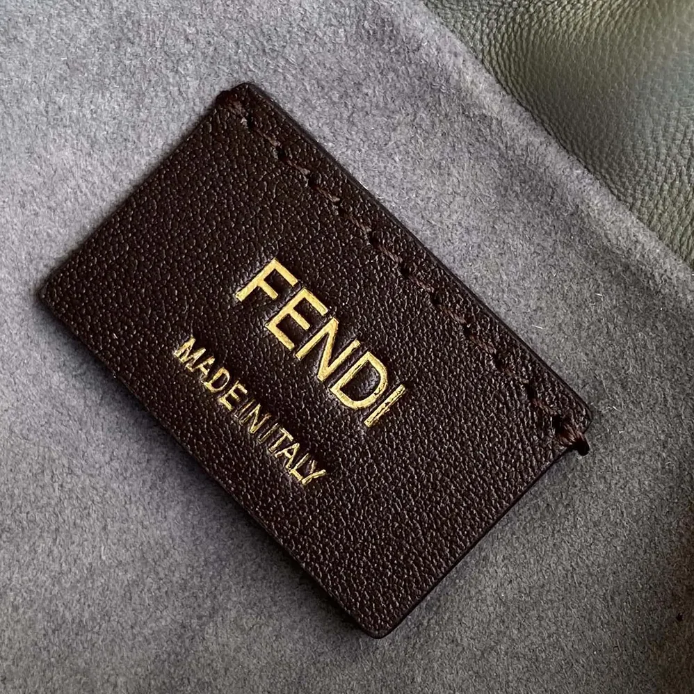 Fendi Mamma Baguette Medium Matcha Green Nappa Leather Bag for Women