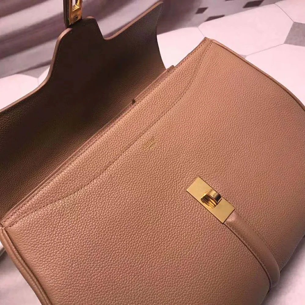 Celine Medium16 Bag in Grained Calfskin for Women in Brown Celine Medium16 Bag in Grained Calfskin for Women in Brown