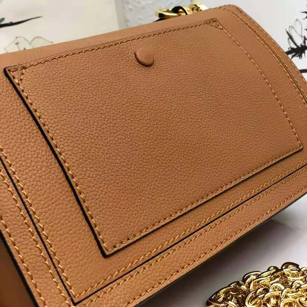 Loewe Mini Barcelona Bag in Soft Grained Calfskin for Women in Brown Loewe Mini Barcelona Bag in Soft Grained Calfskin for Women in Brown