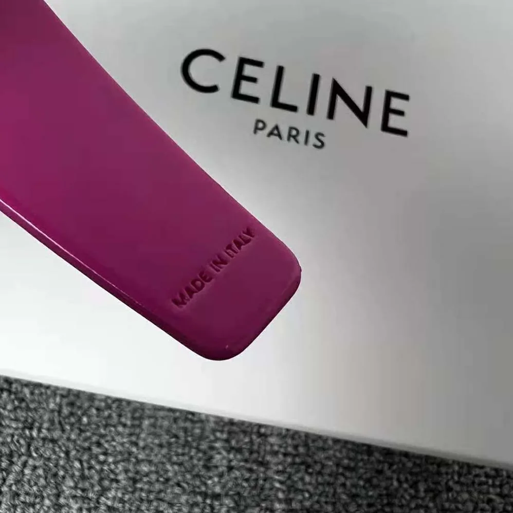 Celine Monochroms Celine Headband in Acetate for Women in Rose Celine Monochroms Celine Headband in Acetate for Women in Rose