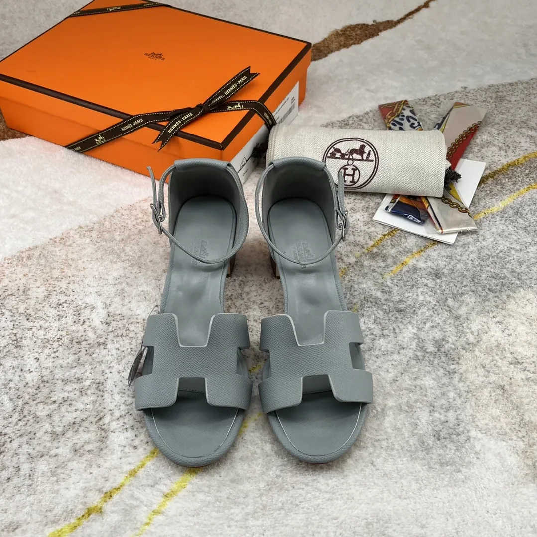 Hermes Encens 50 Sandal Jade Grey Hermes Encens 50 Sandal Jade Grey