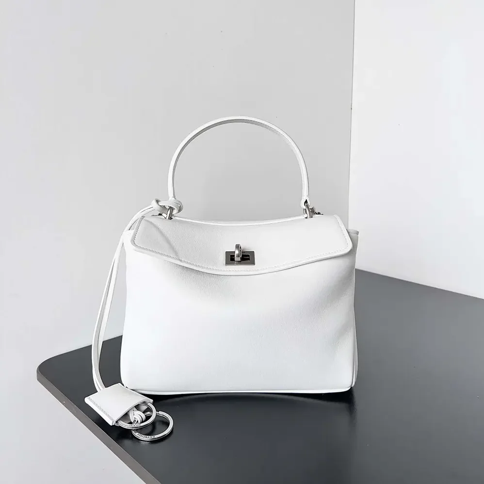 Balenciaga Rodeo Mini Handbag in White for Women