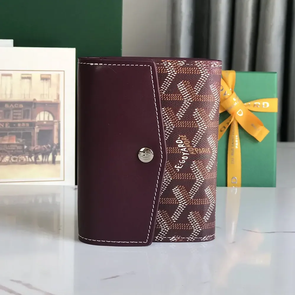 Goyard Saint Gabrie Wallet for Unisex in Maroon