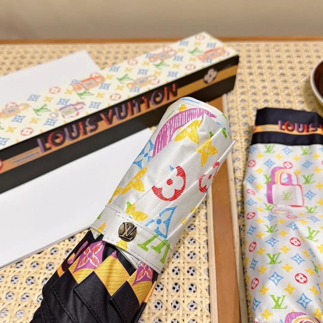 Louis Vuitton Monogram Printed Umbrella White
