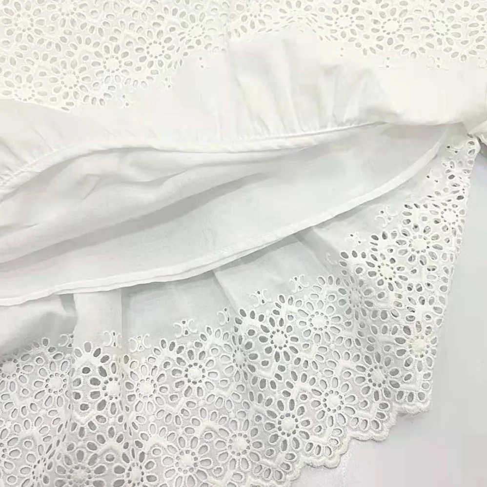Celine Prairie Dress in Cotton Percale for Women Celine Prairie Dress in Cotton Percale for Women