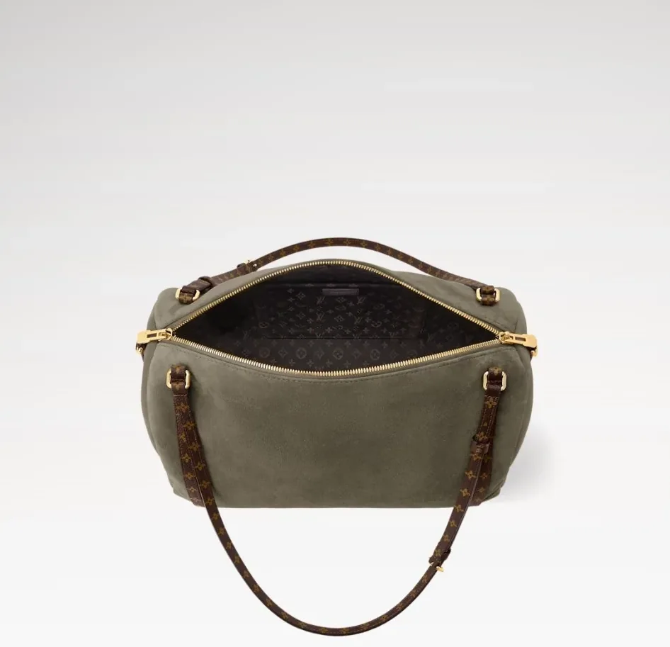 Louis Vuitton Express MM Shoulder Bag in Khaki Gold Hardware