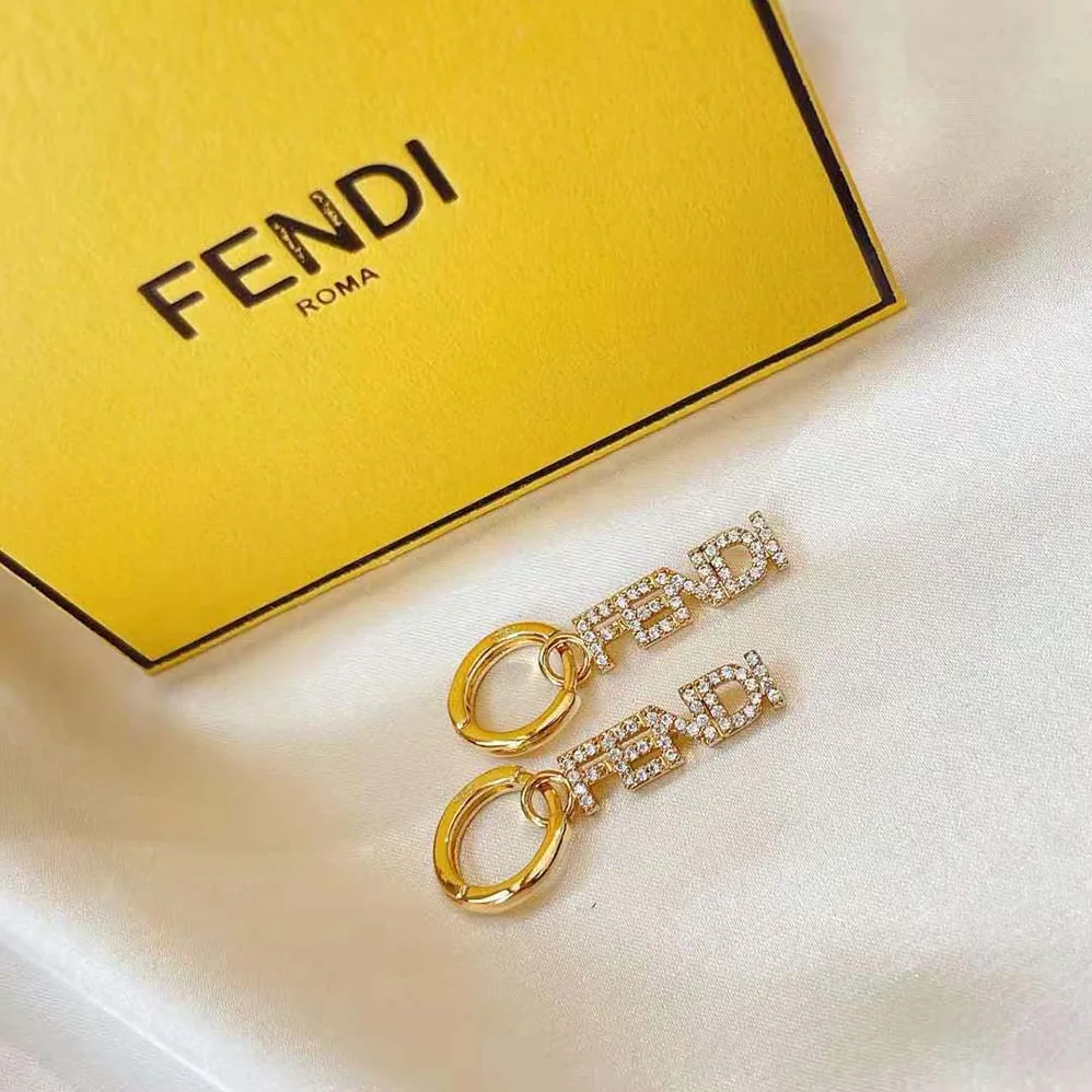 Fendi Signature Gold for Women in Colored Earrings Fendi Signature Gold for Women in Colored Earrings