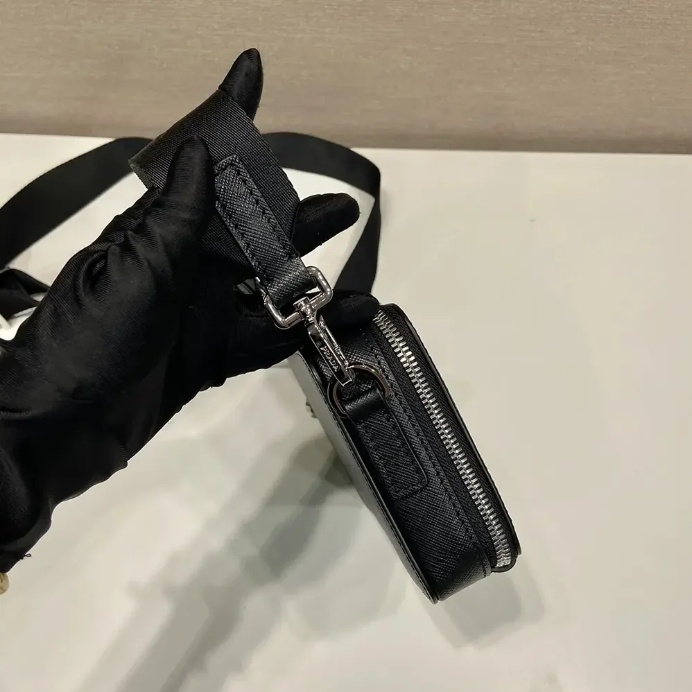 Prada Brique Saffiano Leather Bag for Men in Black Prada Brique Saffiano Leather Bag for Men in Black