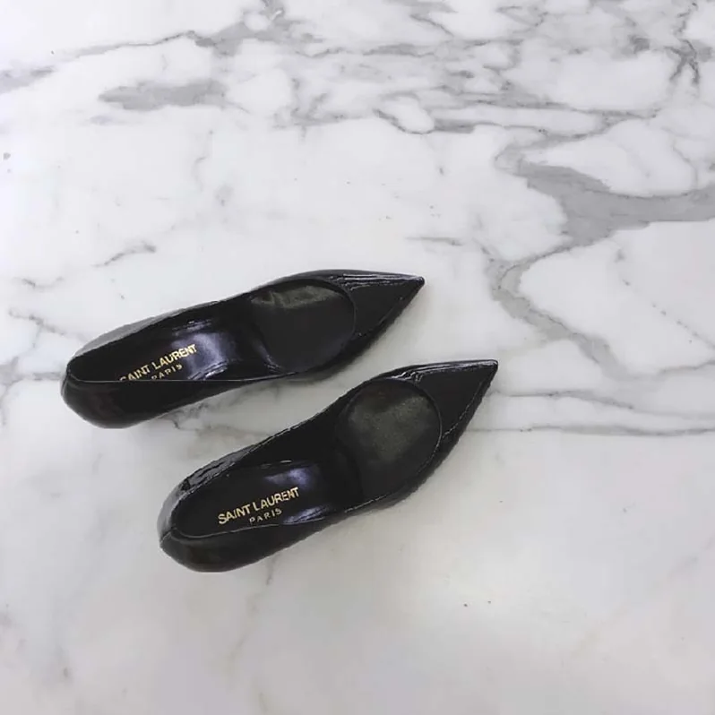 Saint Laurent YSL Opyum 110 Pump Black Patent Leather for Women in Black Saint Laurent YSL Opyum 110 Pump Black Patent Leather for Women in Black
