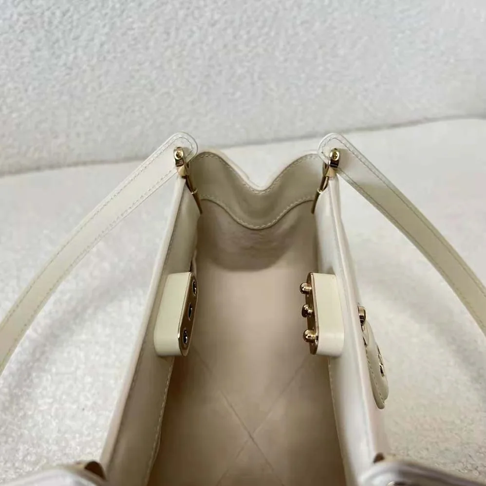 Dior Small Dior Key Bag Dusty Ivory Box Calfskin for Women Dior Small Dior Key Bag Dusty Ivory Box Calfskin for Women