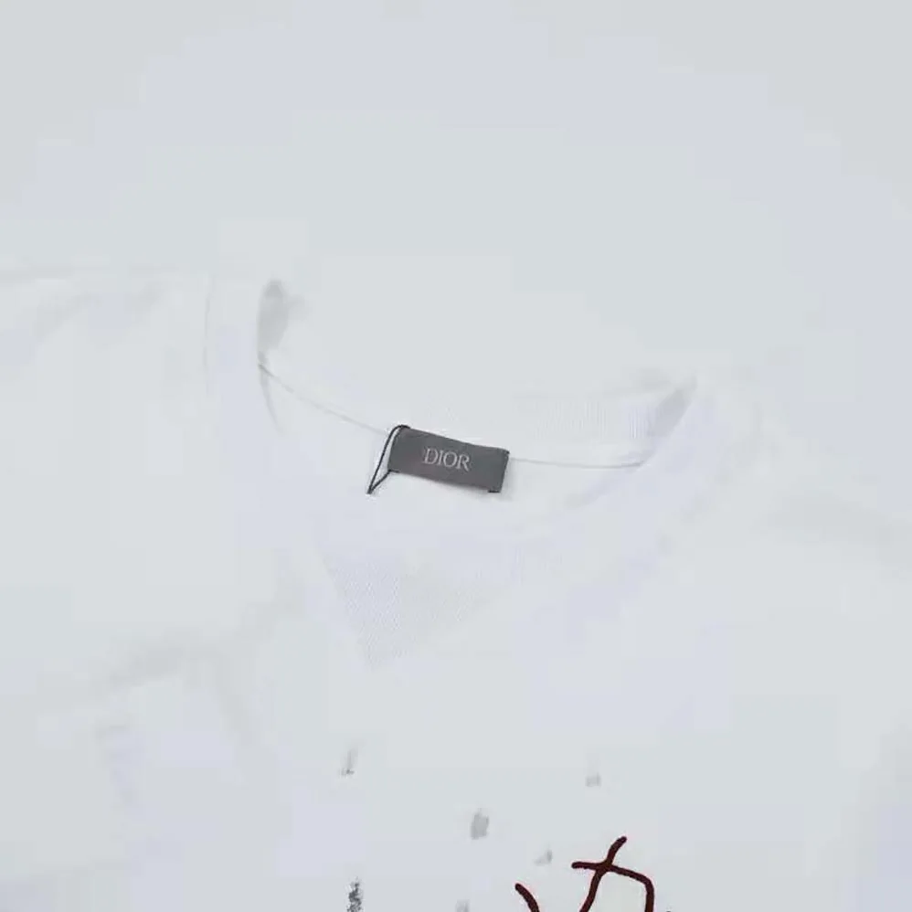 Dior Oversized Cactus Jack Dior T for Men in shirt White Cotton Jersey Dior Oversized Cactus Jack Dior T for Men in shirt White Cotton Jersey