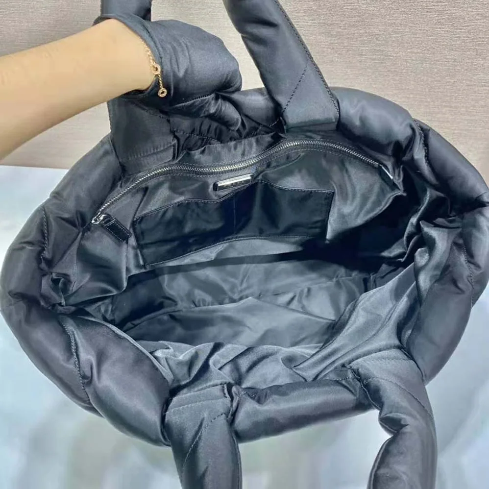 Prada Padded Re-Nylon Tote Bag for Women in Black Prada Padded Re-Nylon Tote Bag for Women in Black