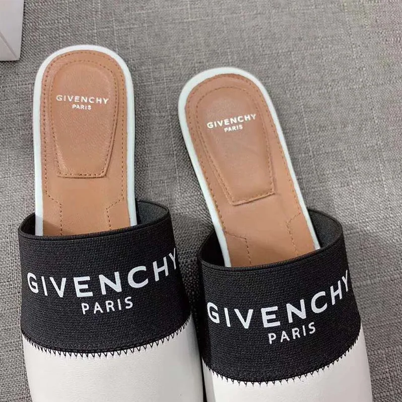 Givenchy Shoes Givenchy Paris Leather Mules for Women in White