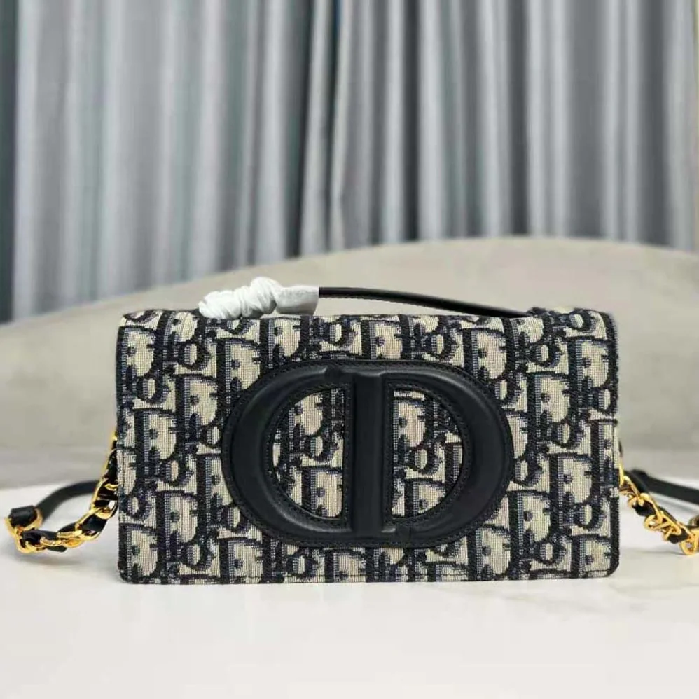 Dior CD Signature Mini Bag Blue Dior Oblique Jacquard for Women Dior CD Signature Mini Bag Blue Dior Oblique Jacquard for Women