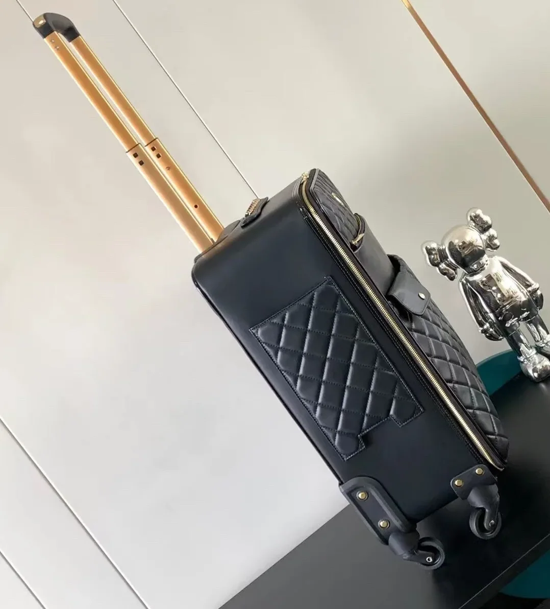 Chanel Classic CC Logo Suitcase Black /