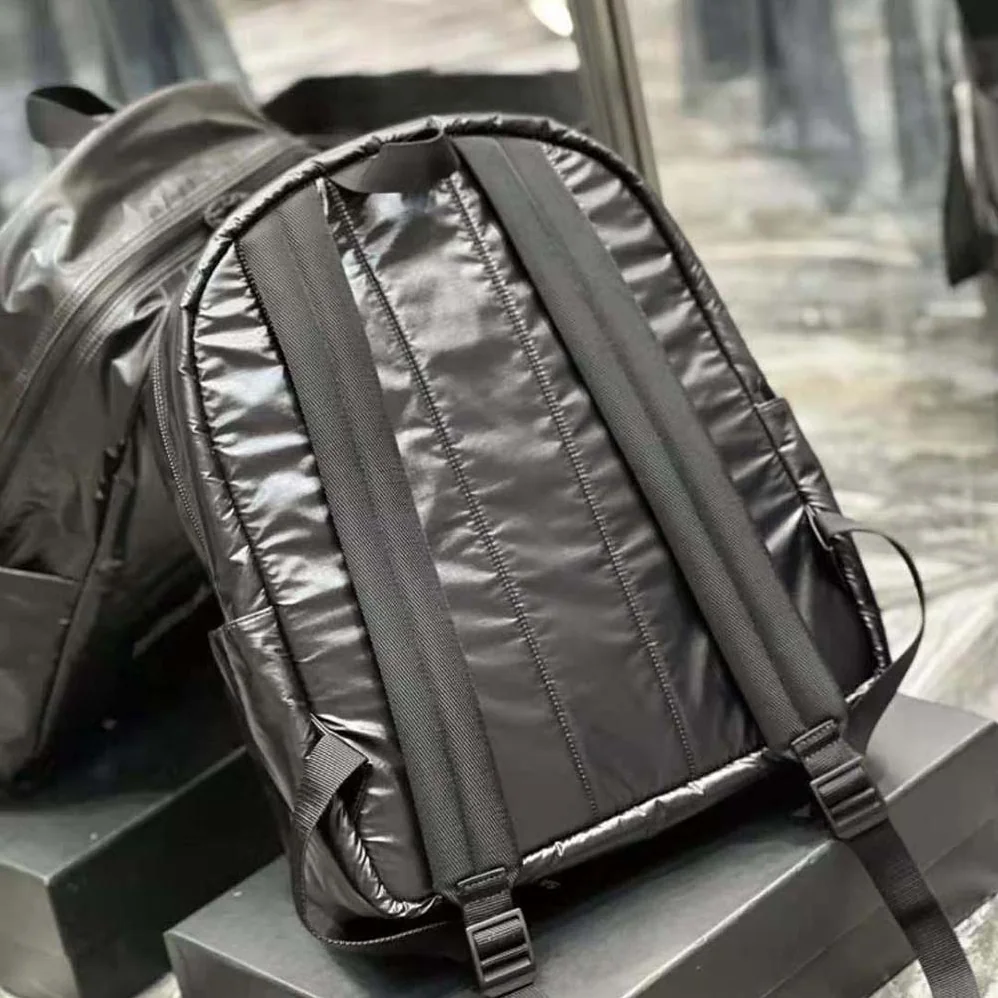Saint Laurent YSL Nuxx Backpack in Nylon for Women in Black Saint Laurent YSL Nuxx Backpack in Nylon for Women in Black