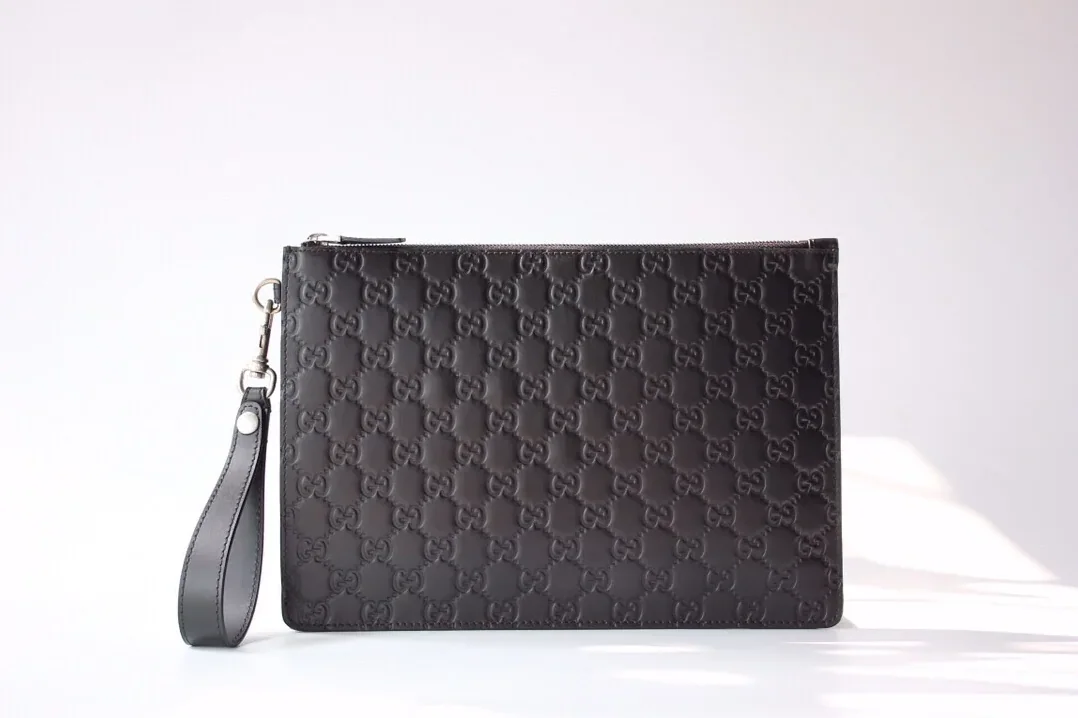 Gucci Microguccissima Pouch Black , Pouch / for Men
