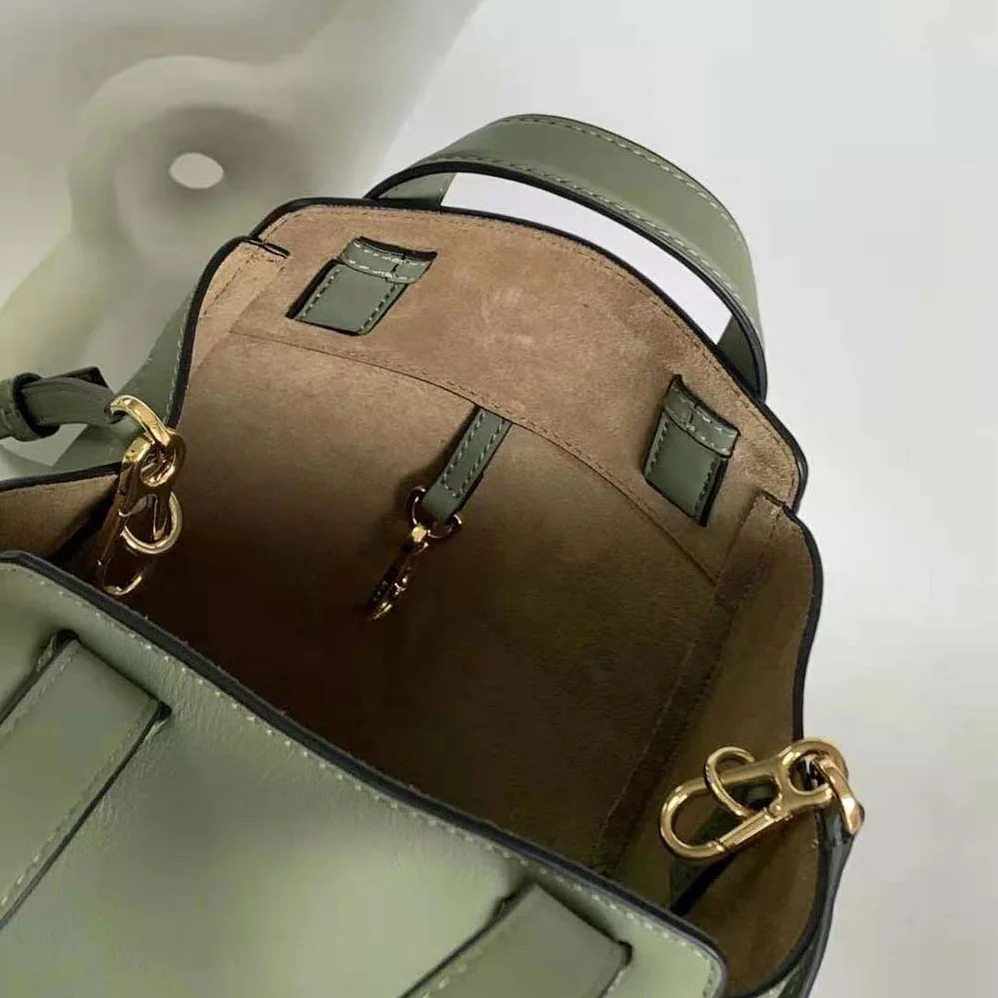 Loewe Hammock Nugget Bag in Nappa Calfskin for Women in Green Loewe Hammock Nugget Bag in Nappa Calfskin for Women in Green