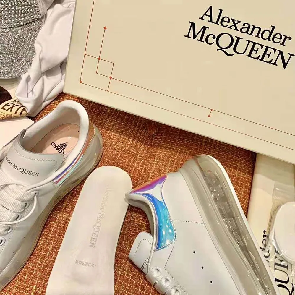 Alexander Mcqueen Oversized Sneaker for Women in Blue Alexander Mcqueen Oversized Sneaker for Women in Blue