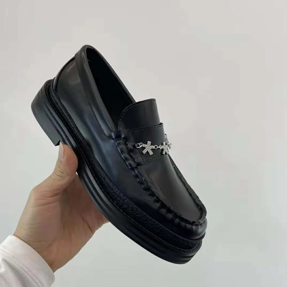 Jimmy Choo Jc Eric Haze Ezra M Black Box Calf Loafers with Eric Haze Star Chain for Men Jimmy Choo Jc Eric Haze Ezra M Black Box Calf Loafers with Eric Haze Star Chain for Men