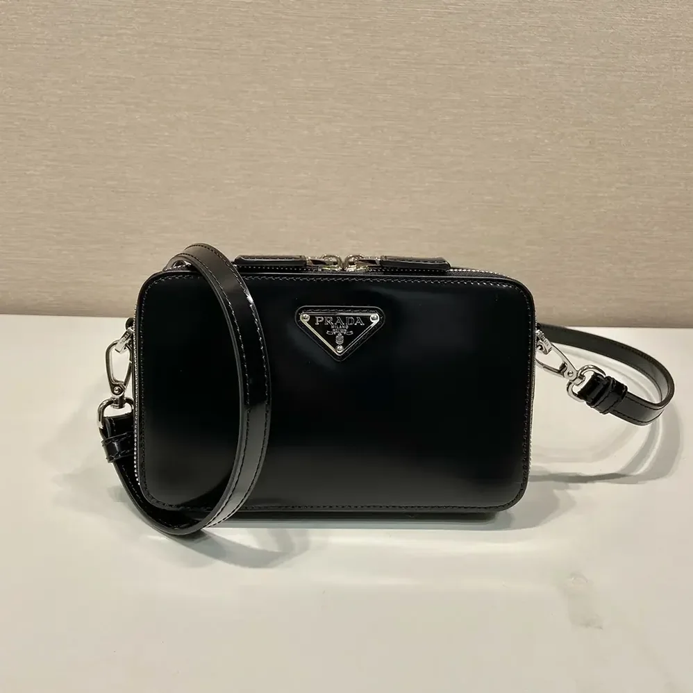 Prada Brique Brushed Leather Bag for Men Prada Brique Brushed Leather Bag for Men