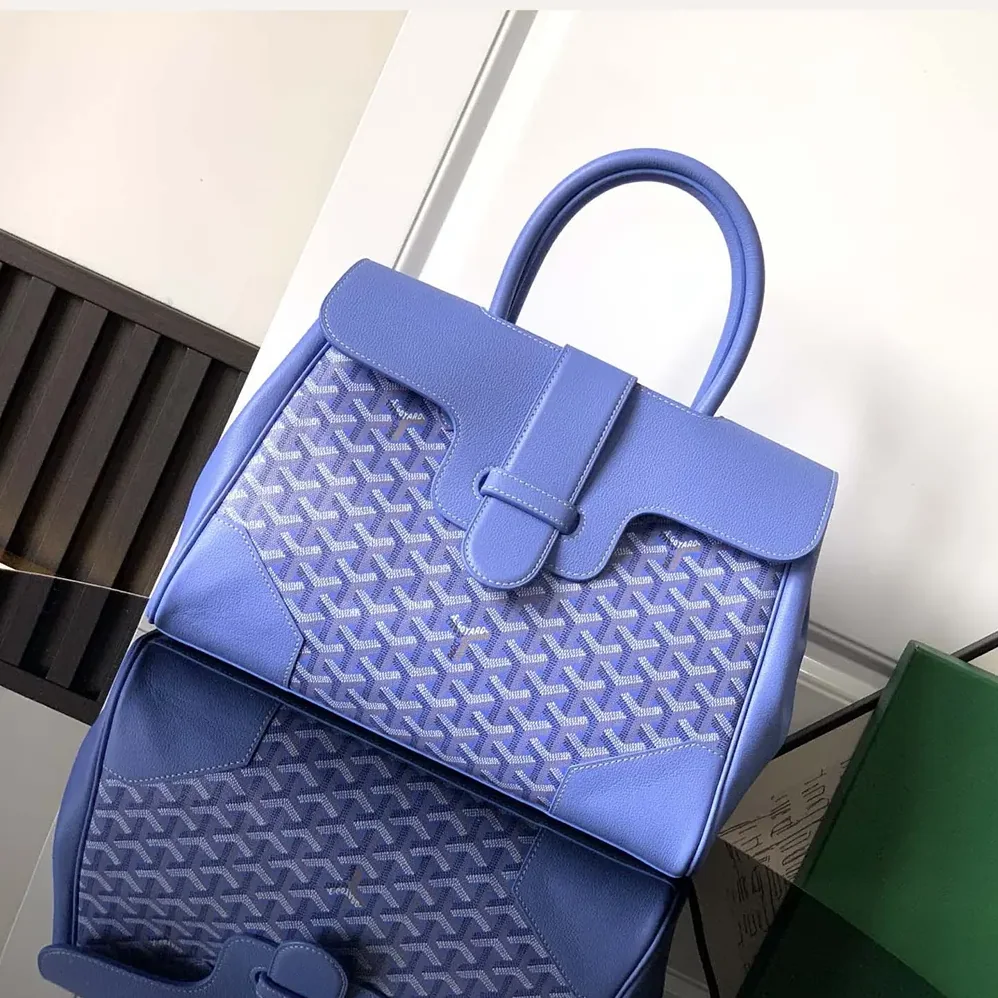 Goyard Saïgon Tote Bag for Women in Blue Goyard Saïgon Tote Bag for Women in Blue