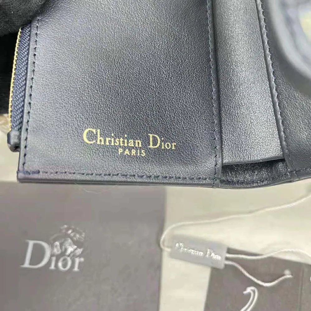 Dior 30 Montaigne Lotus Wallet Blue Dior Oblique Jacquard for Women Dior 30 Montaigne Lotus Wallet Blue Dior Oblique Jacquard for Women