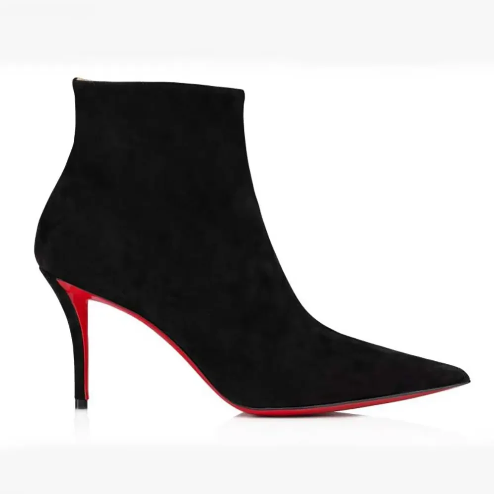 Christian Louboutin So Apostropha Booty 80 mm Low Boots for Women in Black